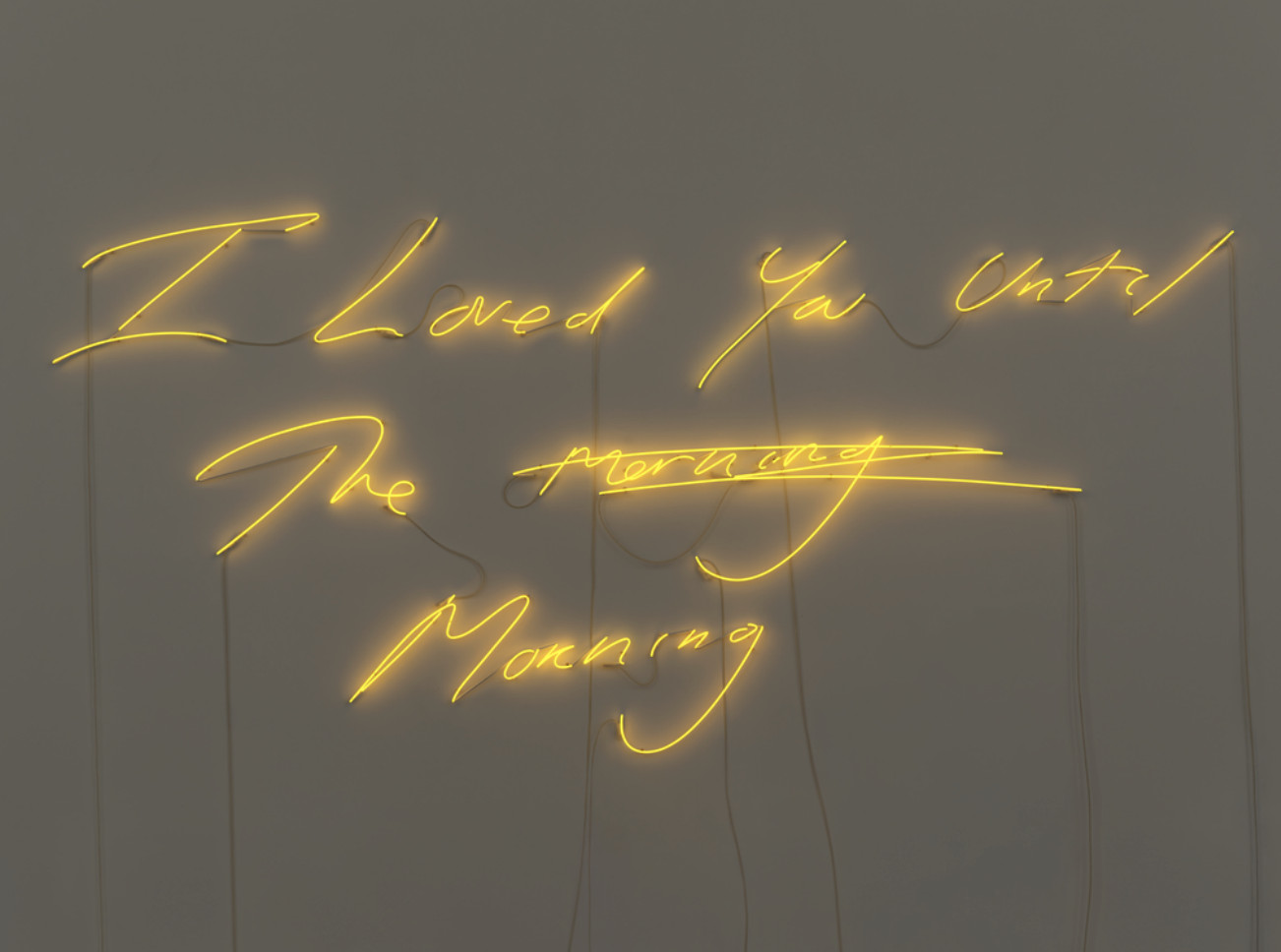 Tracey Emin - I Loved You Until the Morning, 2025, Neon
