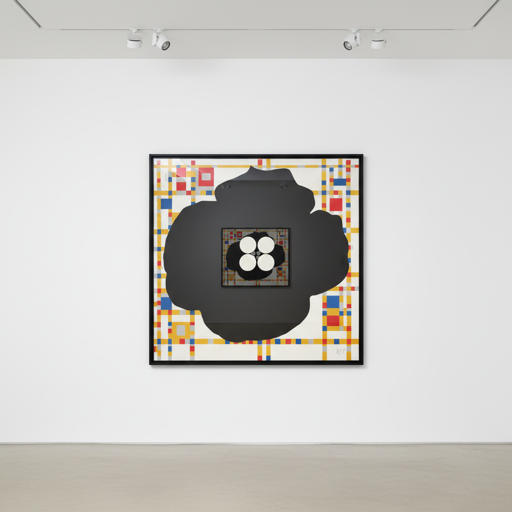 Donald Sultan - Button Down Boogie Woogie, 2016, Archival pigment inks on Crane Museo Max 365 gsm fine art paper