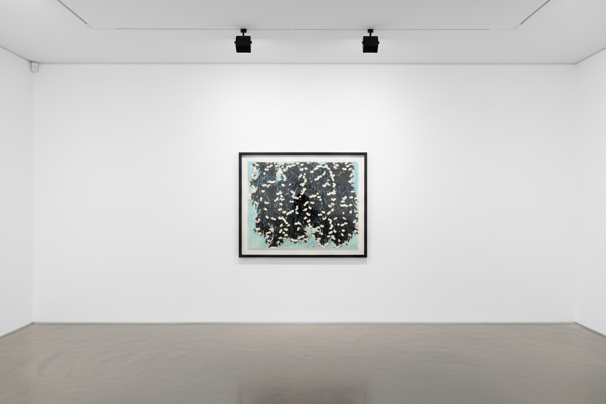 Donald Sultan - Mimosa with Green, Jan 25, 2023, Archival pigment ink print on 315 gsm fine art paper