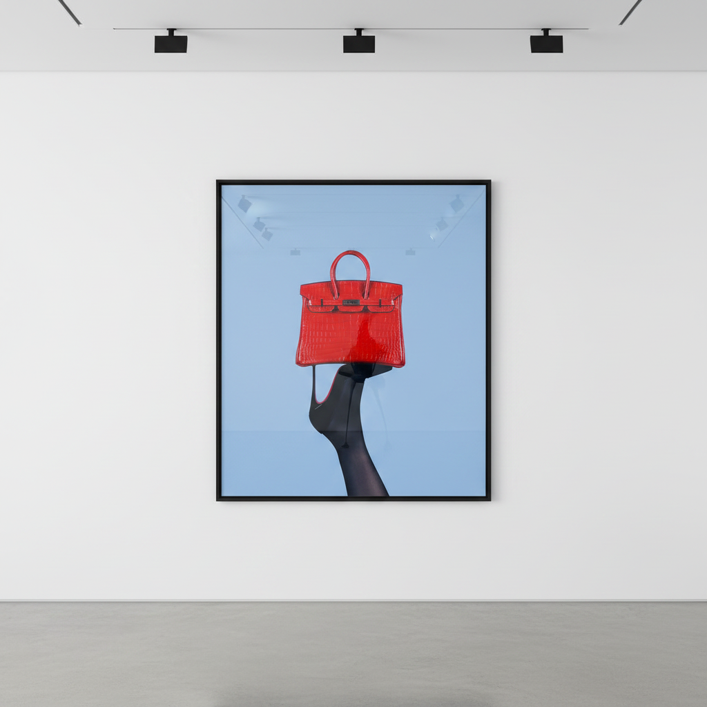 Tyler Shields - Birkin High Heel, 2024, Chromogenic Print