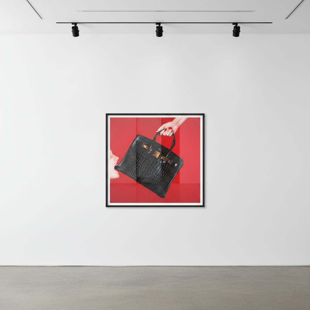 Tyler Shields - Black Birkin, 2021, Digital c print