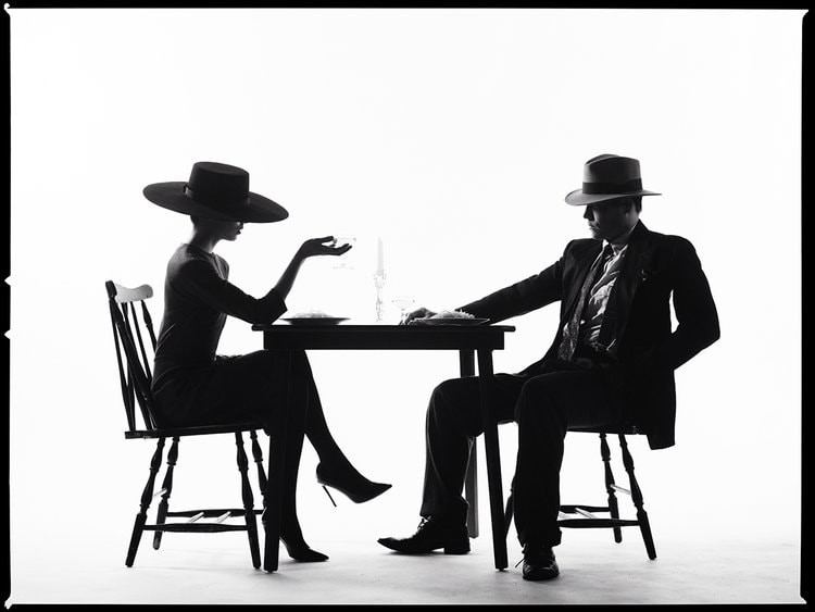 Tyler Shields - Couples Silhouette, 2022, Digital c print