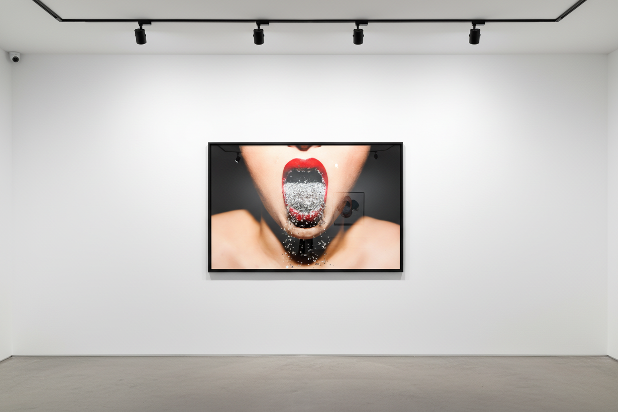 Tyler Shields - Glitter Mouth, 2012, Digital C Print