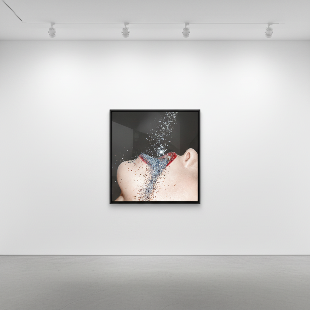 Tyler Shields - Glitter Pour, 2024, Digital C Print