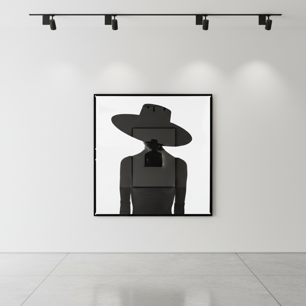 Tyler Shields - Hat and Gloves Silhouette, 2021, Digital c print