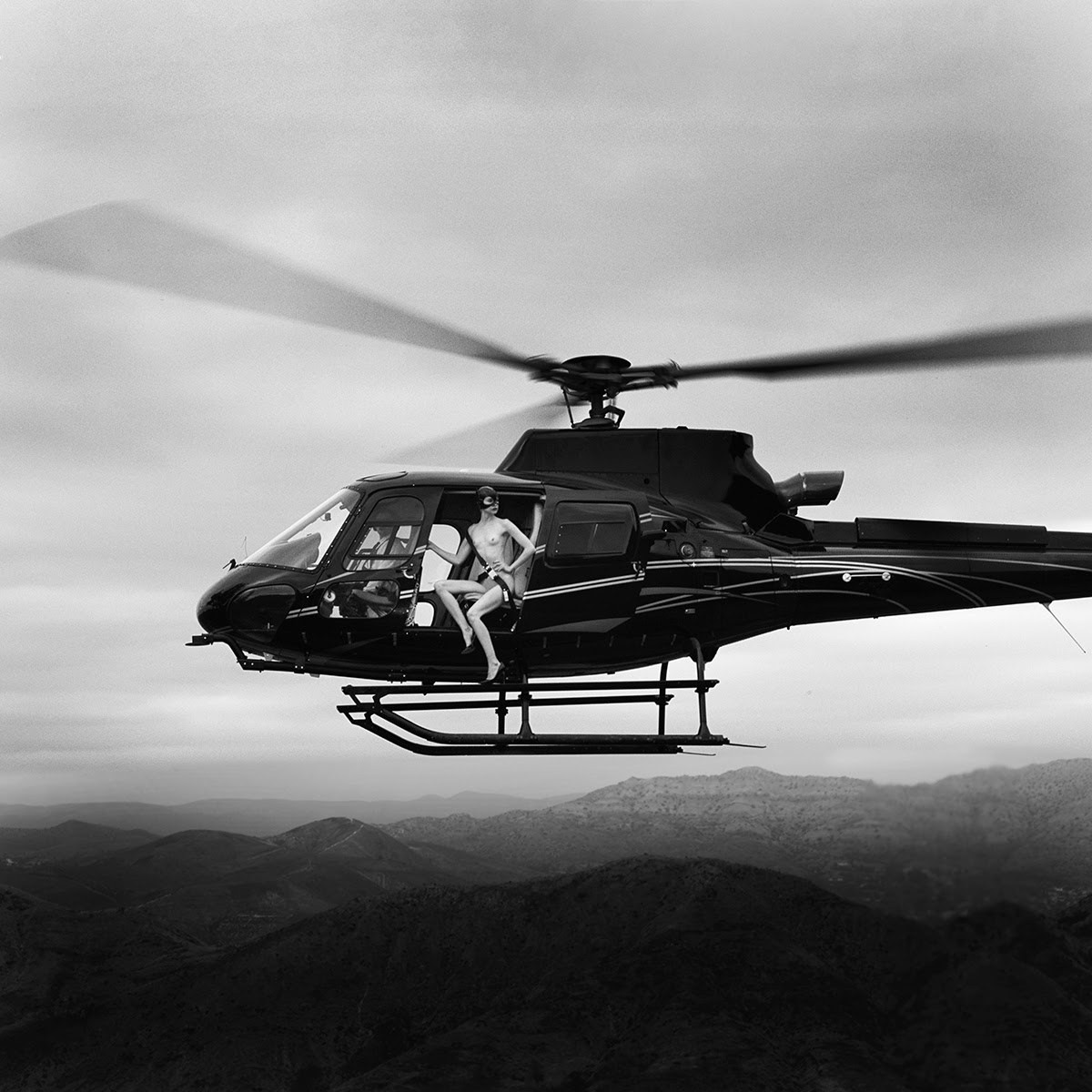 Tyler Shields - Helicopter III, 2021, Digital c print