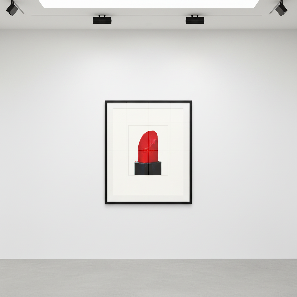 Tyler Shields - Hermes Lipstick II, 2024, Digital C Print