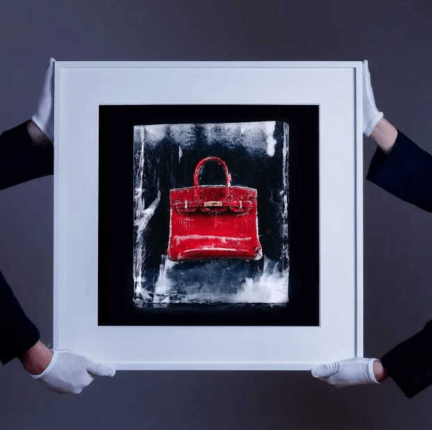 Tyler Shields - Ice Birkin, 2023, Dye Transfer