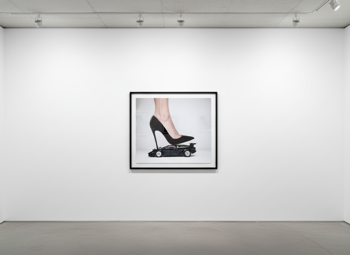 Tyler Shields - Lamborghini High Heel, 2016, Digital c print