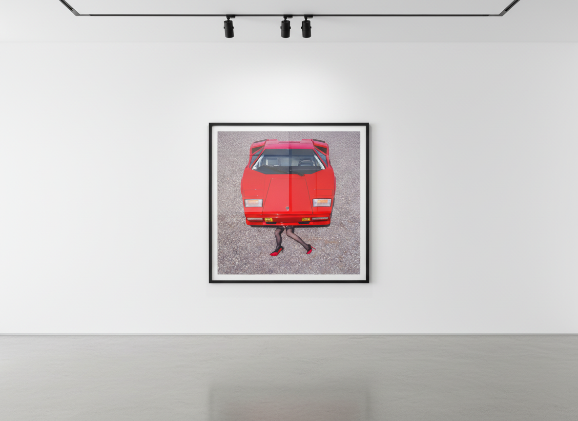 Tyler Shields - Lamborghini Legs, 2024, Digital C Print