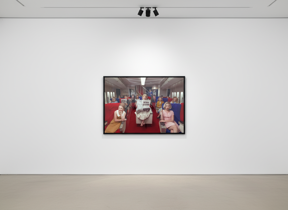 Tyler Shields - Pan Am Moon Landing, 2015, Digital c print