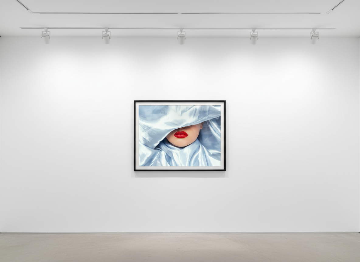Tyler Shields - Silk Lips, 2024, Digital C Print