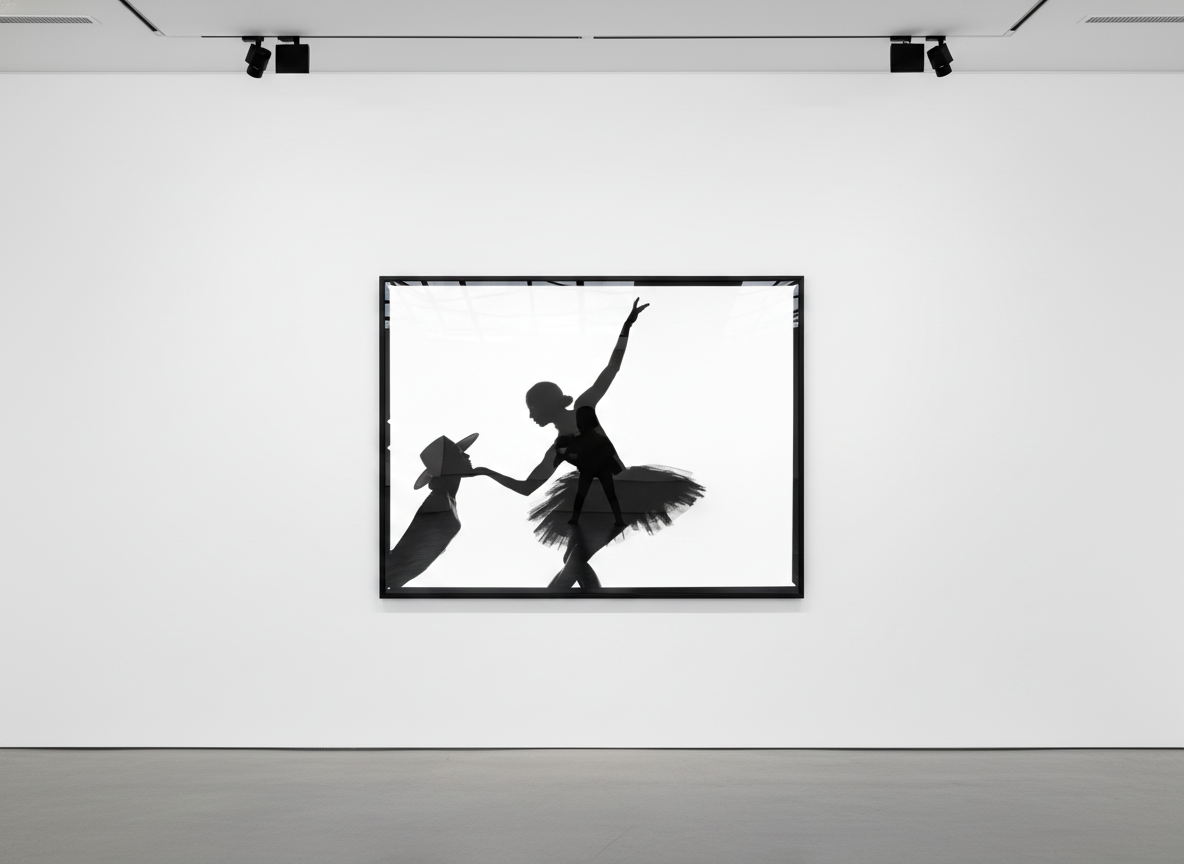 Tyler Shields - Touch Silhouette, 2020, Digital c print