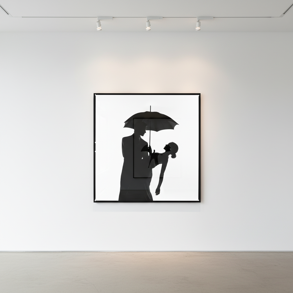 Tyler Shields - Umbrella Silhouette, 2020, Digital c print