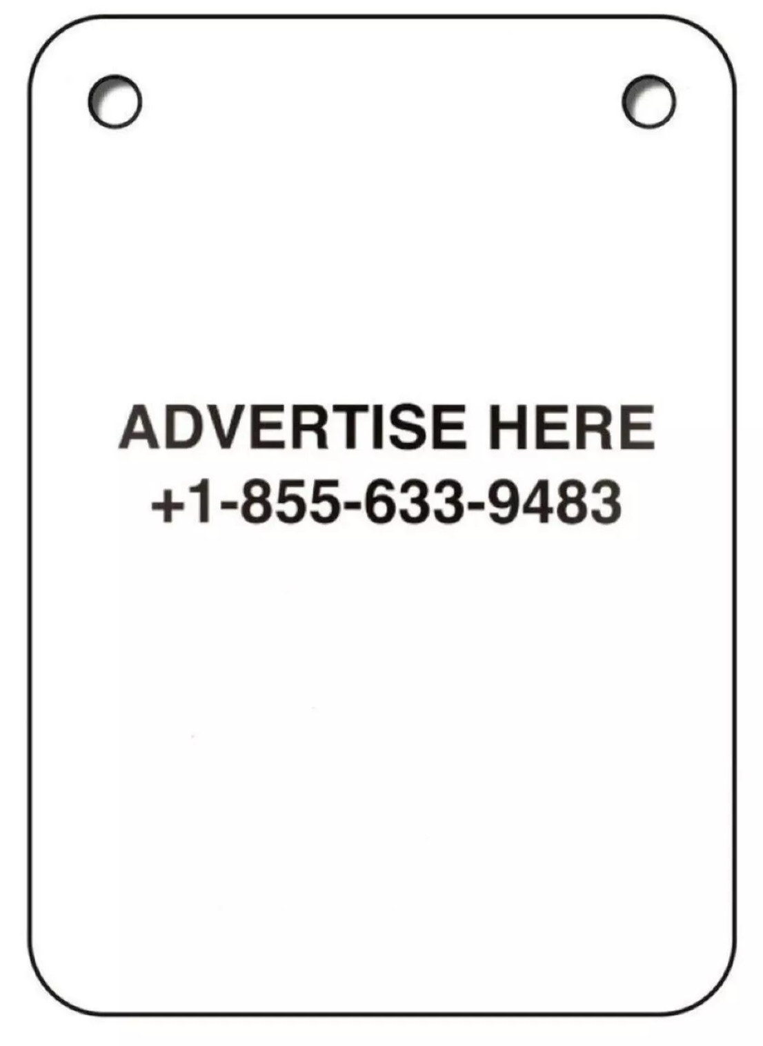 Virgil Abloh - Advertise Here, 2019, Transparent lithographic print