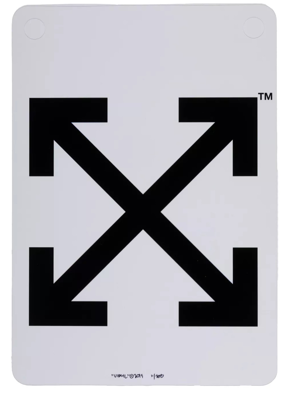 Virgil Abloh - Arrows, 2019, Transparent lithographic print