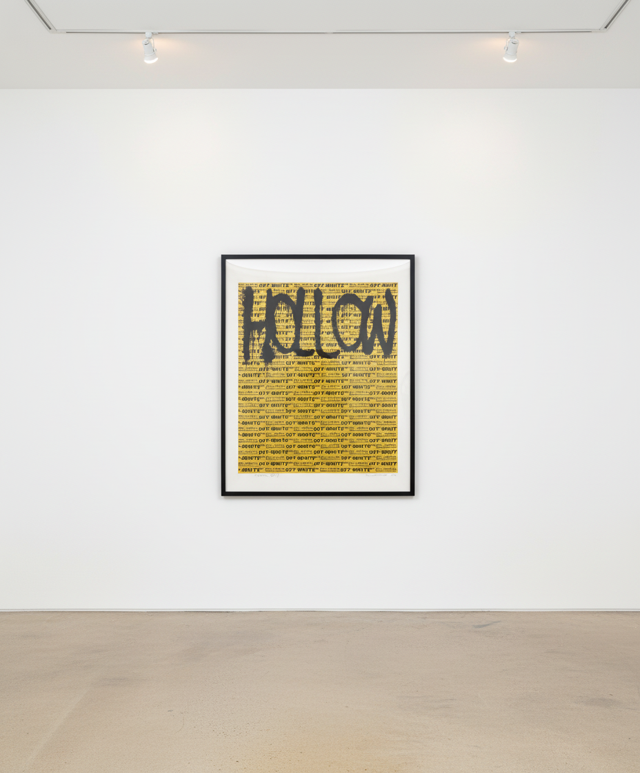 Virgil Abloh - Hollow Man, 2018, Screenprint