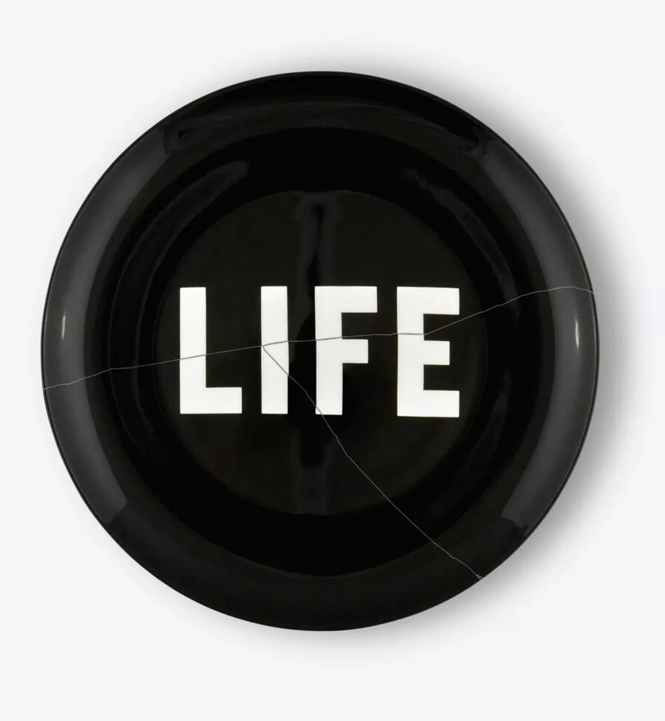 Virgil Abloh - Life Itself (Black), 2021, Fine China plate