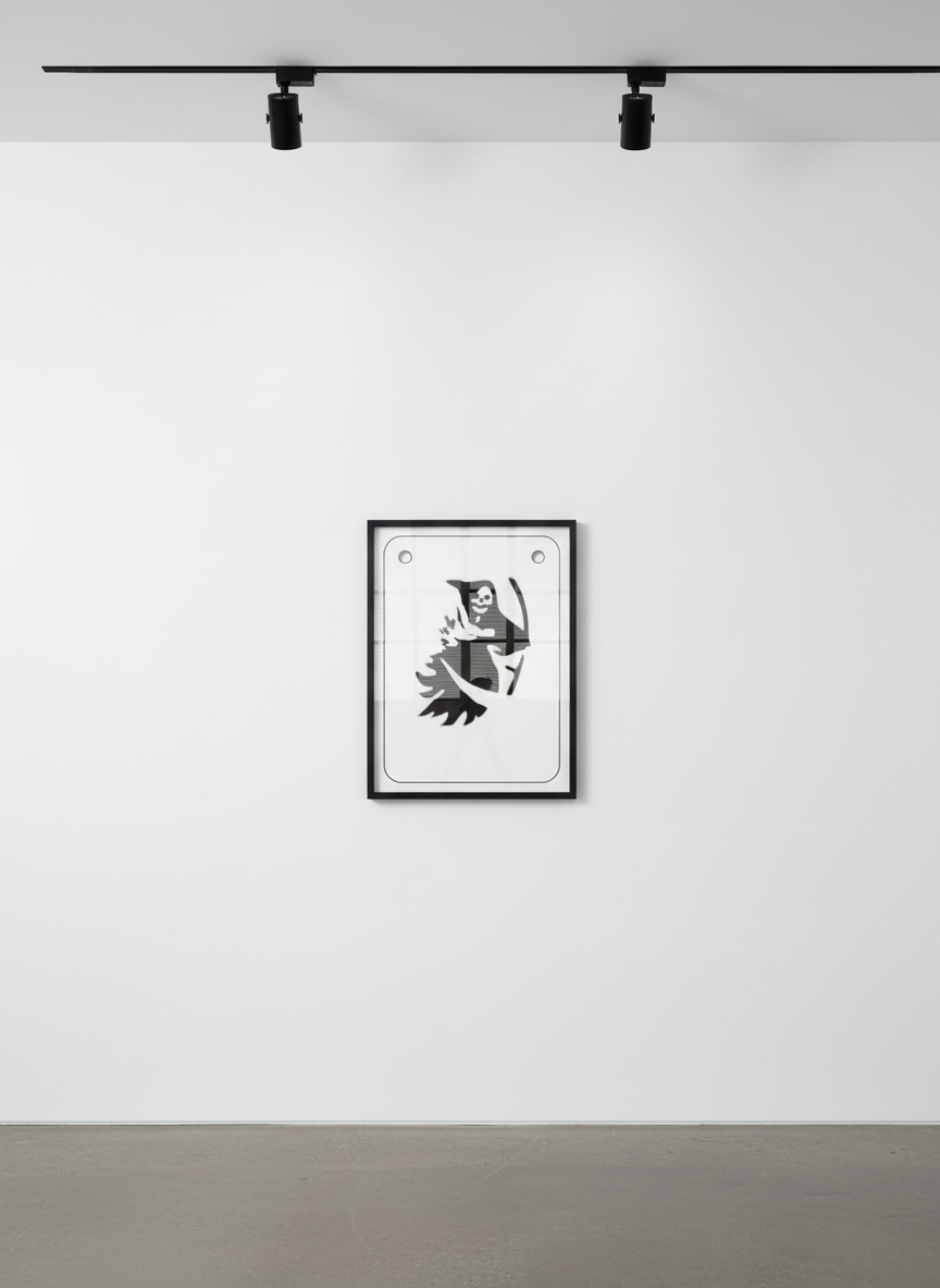 Virgil Abloh - Reaper I, 2019, Lithograph on transparent material