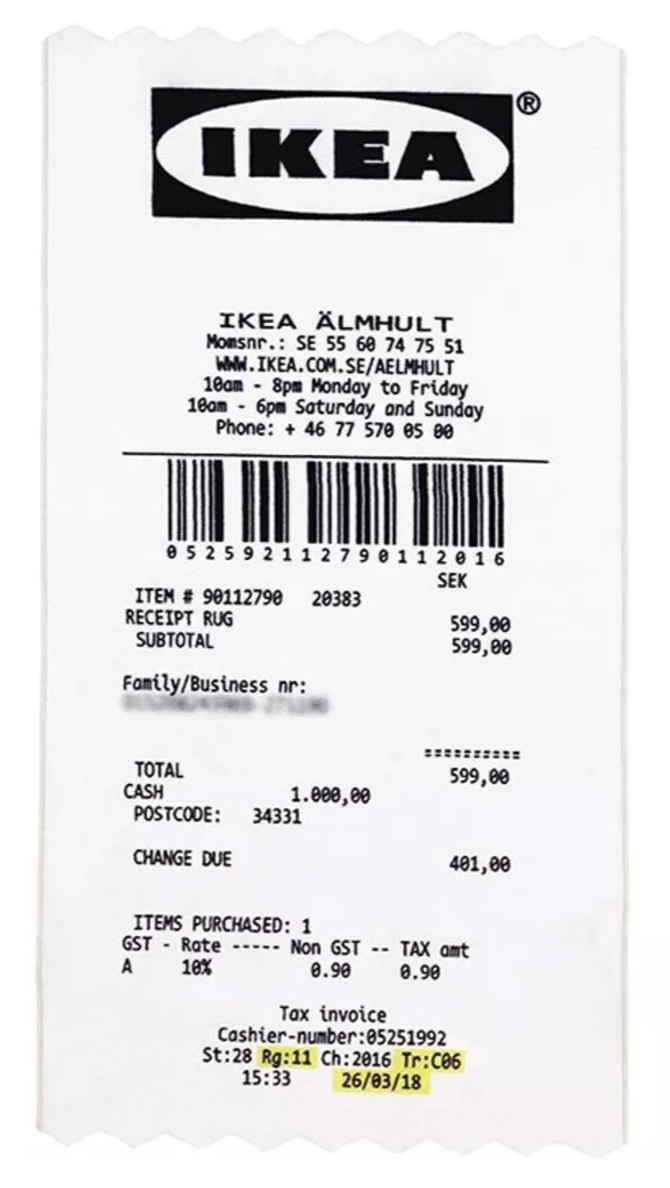 Virgil Abloh - Receipt Rug, 2019, Rug