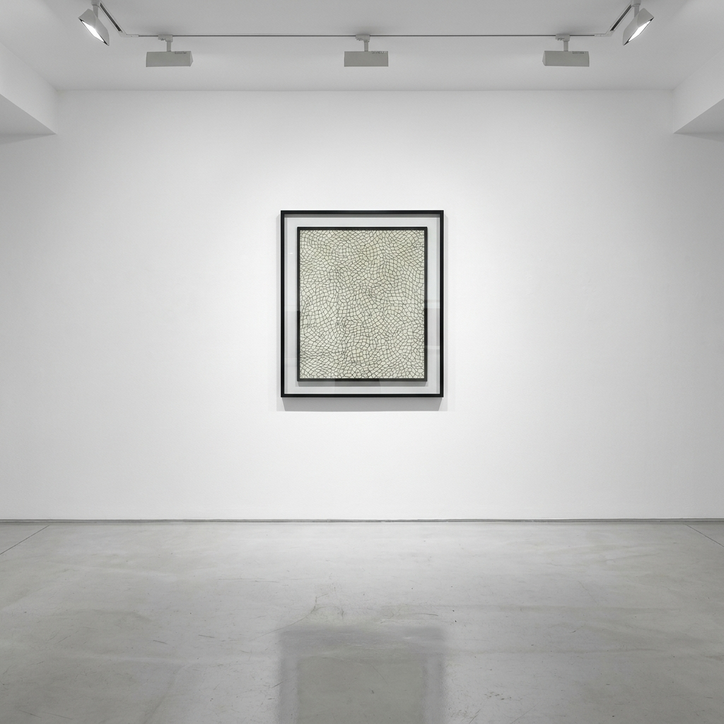 Yayoi Kusama - Infinity Net (Black Net), 1984, Etching