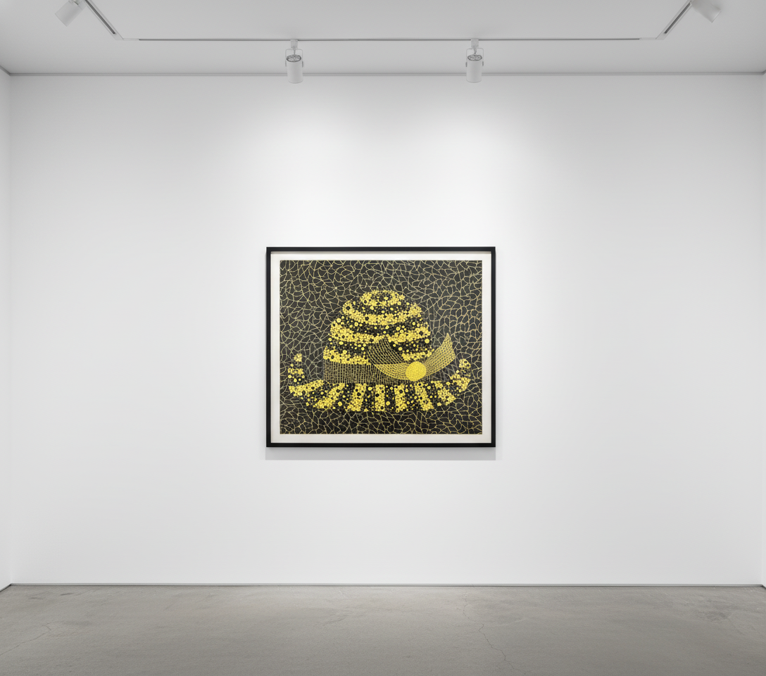 Yayoi Kusama - Hat (Yellow), 1983, Screen print