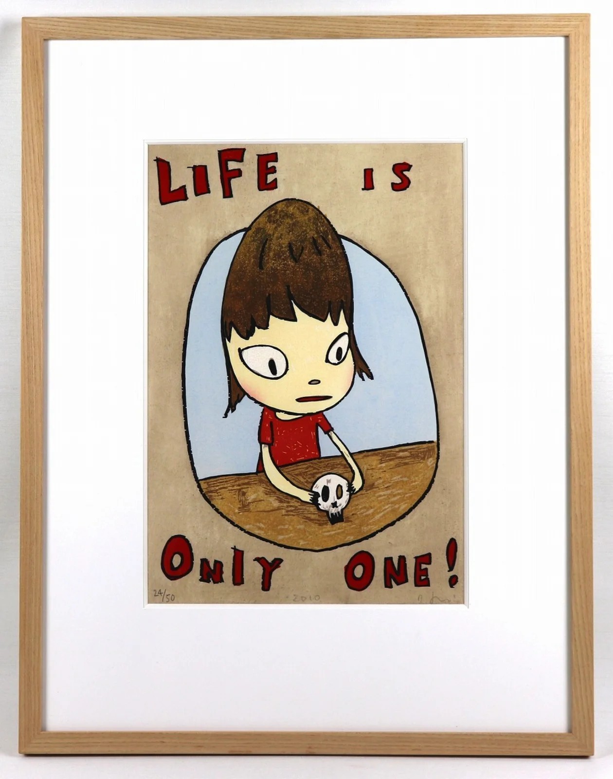 Yoshitomo Nara - Life Is Only One!, 2010, Wood block