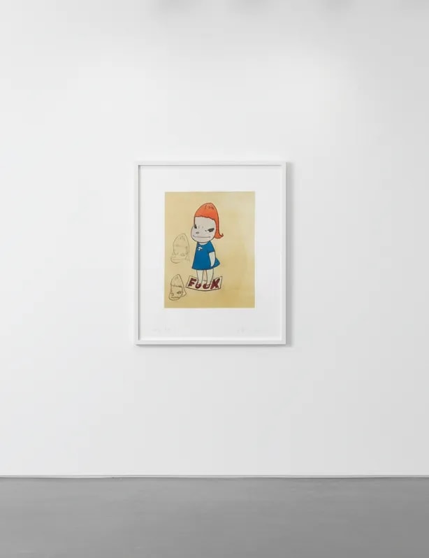 Yoshitomo Nara - On the F Word, 2002, Intaglio on paper 