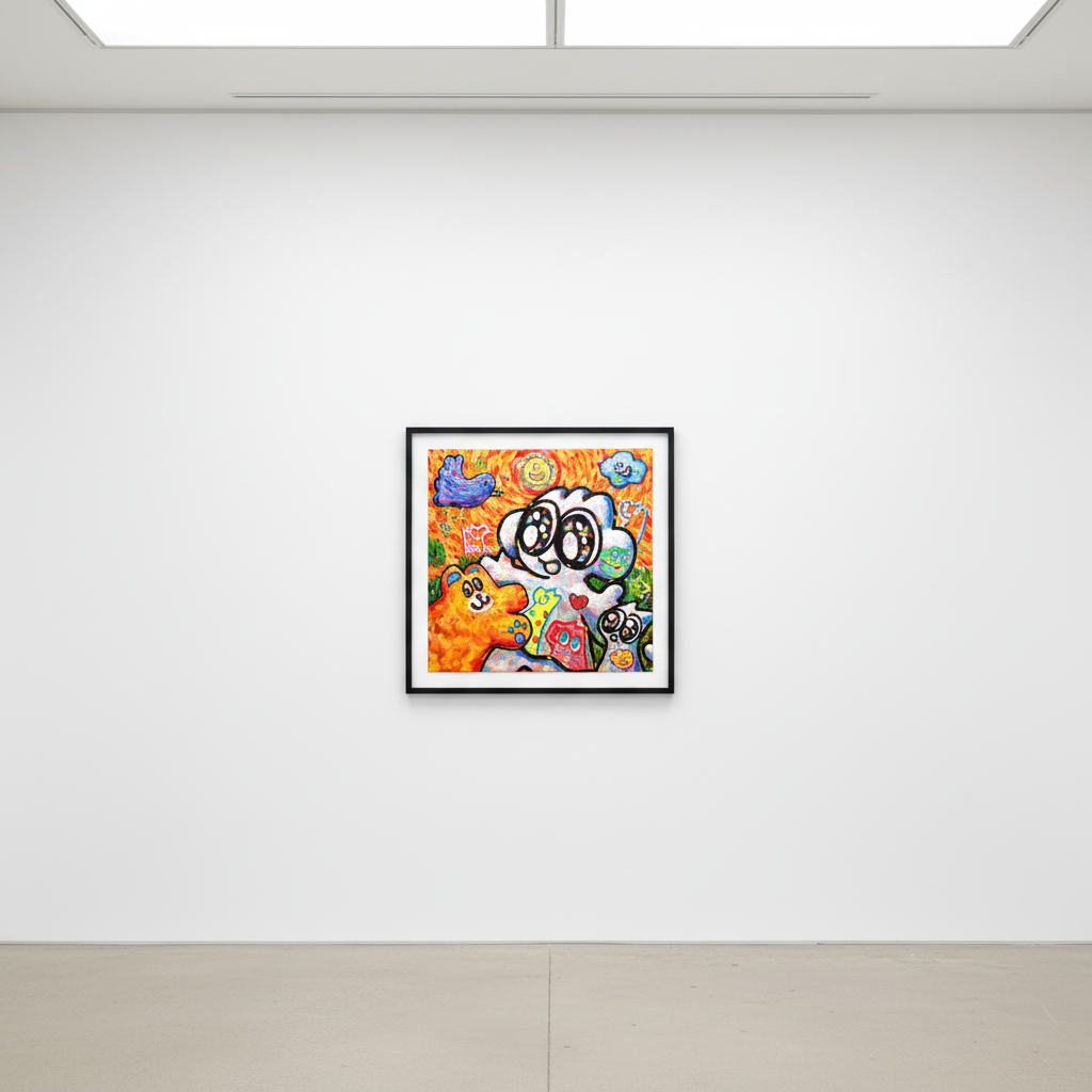 Yusuke Toda - Yum Meets Friends, 2024, Acrylic on canvas