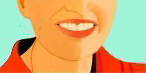 Alex Katz - Big Smile (Vivien)