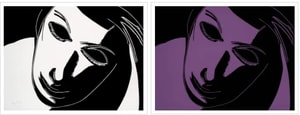 Alex Katz - Black & White Dancer and Purple Dancer set