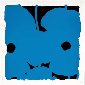 Donald Sultan - Blue Poppies, Aug 17