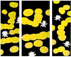 Alex Katz - Homage to Monet (triptych)