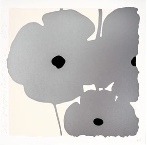 Donald Sultan - Silver Poppies, Sept 7