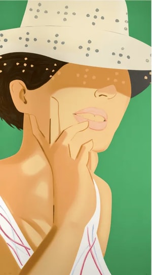 Alex Katz - Straw Hat Vivien