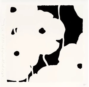 Donald Sultan - White Poppies, Aug 17