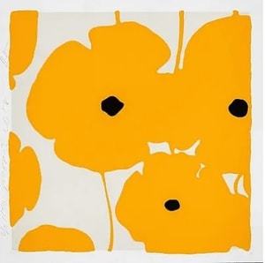 Donald Sultan - Yellow Poppies 2018,