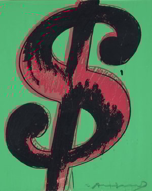 Andy Warhol - $ 1 (Dollar Sign) F.S. II 279