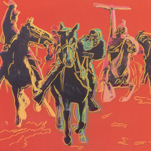 Andy Warhol - Action Picture F.S. II 375, from Cowboys and Indians