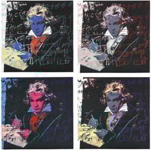 Andy Warhol - Beethoven F.S. II 390-393 (Complete Portfolio)