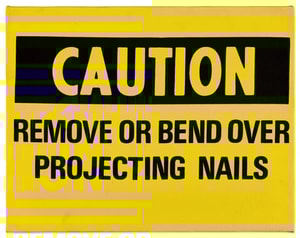 Andy Warhol - Caution Remove Or Bend Over Projecting Nails F.S. IIIA 47