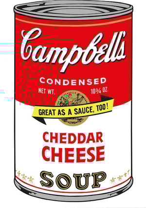 Andy Warhol - Cheddar Cheese Soup F.S. II 63
