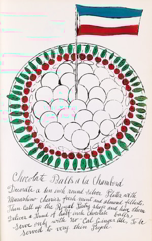 Andy Warhol - Chocolate Balls A La Chambord F.S. IV 128A, from Wild Raspberries