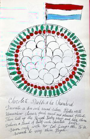 Andy Warhol - Chocolate Balls A La Chambord F.S. IV 128A, from Wild Raspberries