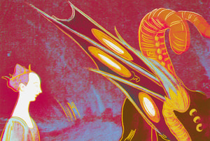 Andy Warhol - Details of Renaissance Paintings (Paolo Uccello, St. George and the Dragon, 1460), FS II.325)