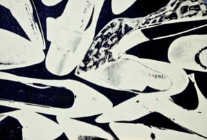 Andy Warhol - Diamond Dust Shoes Black & White (Unique)
