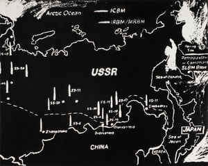 Andy Warhol - Map Of Eastern U.S.S.R. Missile Bases Negative