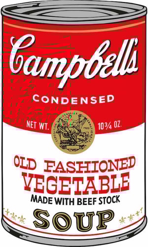 Andy Warhol - Old Fashioned Vegetable Soup F.S. II 54
