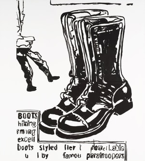 Andy Warhol - Paratrooper Boots Positive