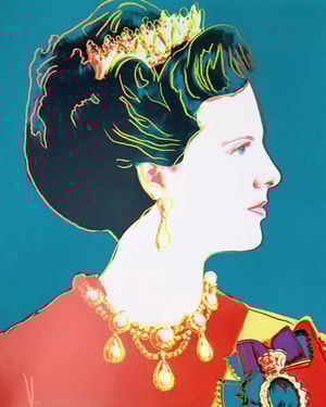 Andy Warhol - Queen Margrethe II of Denmark F.S. II 343 (Royal Edition)